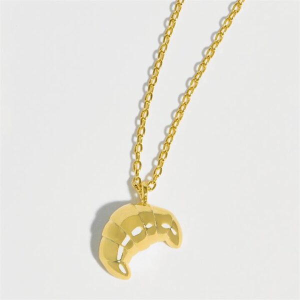 Estella Bartlett Gold Plated Croissant Pendant Necklace