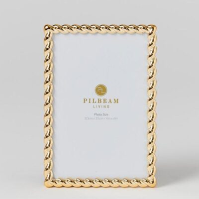 Loren 4x6 inch Gold Photo Frame