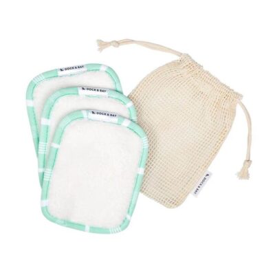 Reusable Makeup Wipes Eucalyptus Green (pk of 3)