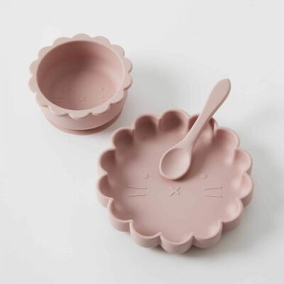 Henny Silicone 3pc Dining Set Musk