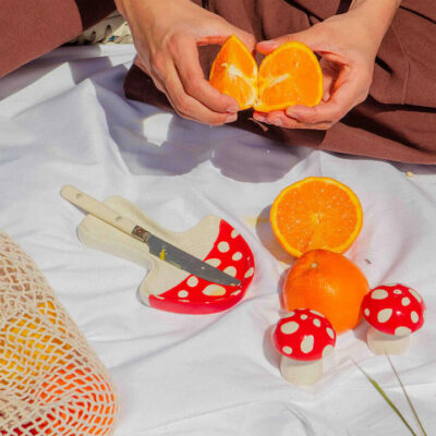 Mushroom Ceramic Spoon Rest
