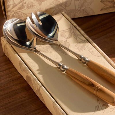 Maggie Living Italian Olive Wood Salad Servers