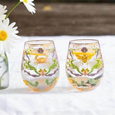 Majestic Coast Glass Tumbler Set